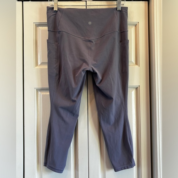 Athleta Salutation Stash Pocket II, wisteria purple 7/8th leggings, LP - Picture 2 of 10